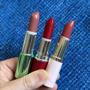 Estée Lauder, Mac, Clinique lipsticks 3 pc